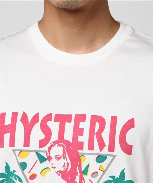 HYSTERIC GLAMOUR（ヒステリックグラマー）の「EVERYDAY IS A VACATION プリント Tシャツ（Tシャツ/カットソー・メンズ・ホワイト/ピンク/ブラック・X-SMALL/SMALL/LARGE/MEDIUM）」の11枚目の写真