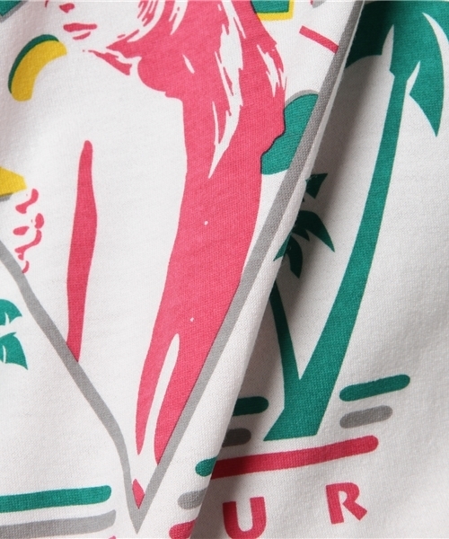 HYSTERIC GLAMOUR（ヒステリックグラマー）の「EVERYDAY IS A VACATION プリント Tシャツ（Tシャツ/カットソー・メンズ・ホワイト/ピンク/ブラック・X-SMALL/SMALL/LARGE/MEDIUM）」の7枚目の写真