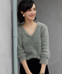 green label relaxing | CF フェザーヤーン Vネック ニット(ニット/セーター)