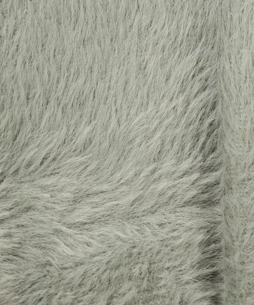 green label relaxing（グリーンレーベルリラクシング）の「CF フェザーヤーン Vネック ニット ◆（ニット/セーター・レディース・オリーブ/ライトグレー/ライトピンク・FREE）」の14枚目の写真