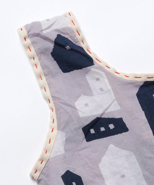 MERLOT（メルロー）の「インド綿おうち柄バッグ4937（トートバッグ・レディース・ベージュ/グレー・FREE）」の9枚目の写真