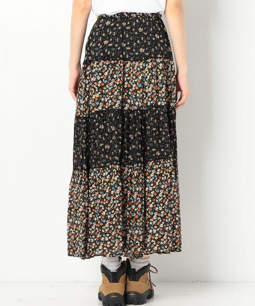 Another Edition（アナザーエディション）の「フラワーPRTマキシSK ◆（スカート・レディース・オフホワイト/ブラック・FREE）」の3枚目の写真