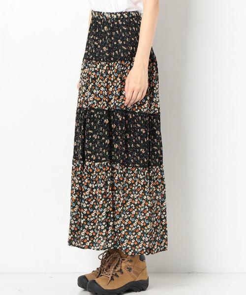 Another Edition（アナザーエディション）の「フラワーPRTマキシSK ◆（スカート・レディース・オフホワイト/ブラック・FREE）」の5枚目の写真