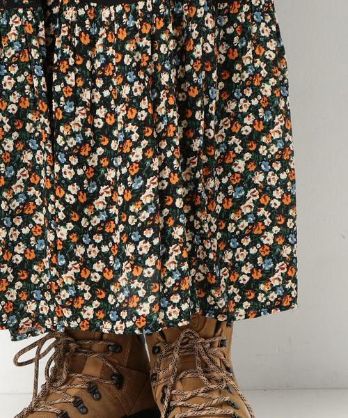 Another Edition（アナザーエディション）の「フラワーPRTマキシSK ◆（スカート・レディース・オフホワイト/ブラック・FREE）」の8枚目の写真