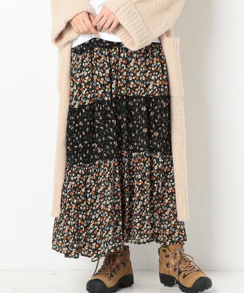 Another Edition（アナザーエディション）の「フラワーPRTマキシSK ◆（スカート・レディース・オフホワイト/ブラック・FREE）」の17枚目の写真