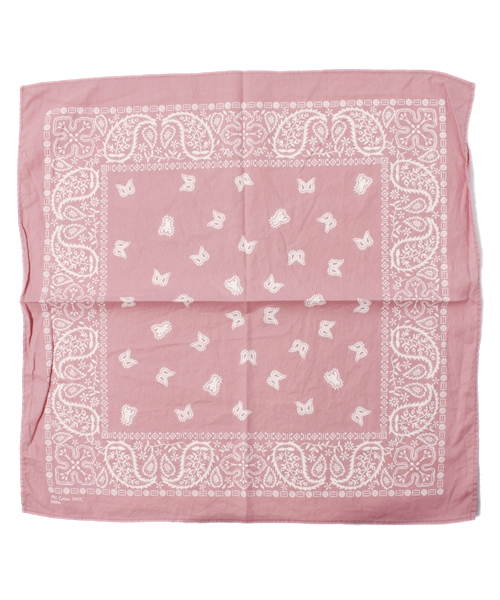 coen（コーエン）の「ペイズリーバンダナ（バンダナ/スカーフ・メンズ・ブラック/ダークブラウン/ライトピンク/レッド/オレンジ/ダークグリーン/ライトブルー/ネイビー/パープル・フリー）」の7枚目の写真