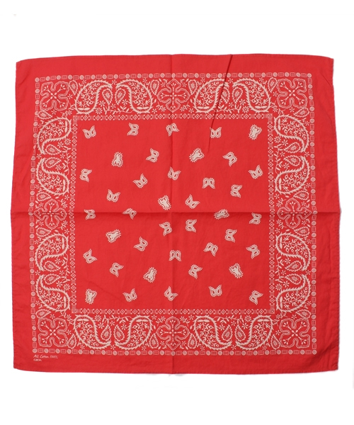 coen（コーエン）の「ペイズリーバンダナ（バンダナ/スカーフ・メンズ・ブラック/ダークブラウン/ライトピンク/レッド/オレンジ/ダークグリーン/ライトブルー/ネイビー/パープル・フリー）」の8枚目の写真