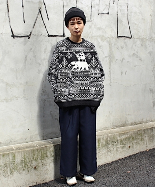 fridge（フリッジ）の「【BEDSIDEDRAMA】ノルディックブレーメンセーター（ニット/セーター・メンズ・ブラック・1）」の8枚目の写真