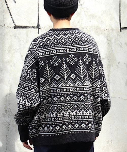 fridge（フリッジ）の「【BEDSIDEDRAMA】ノルディックブレーメンセーター（ニット/セーター・メンズ・ブラック・1）」の7枚目の写真