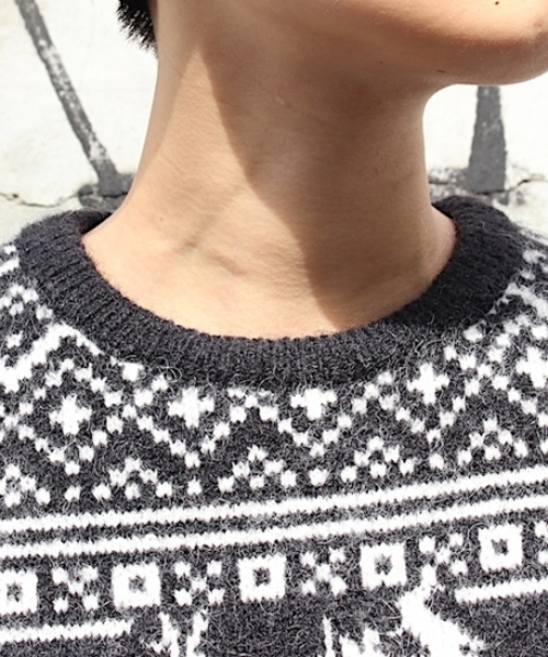 fridge（フリッジ）の「【BEDSIDEDRAMA】ノルディックブレーメンセーター（ニット/セーター・メンズ・ブラック・1）」の3枚目の写真