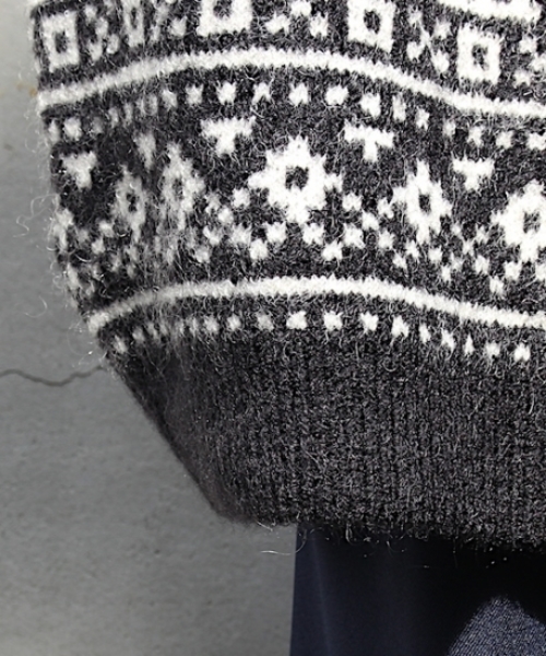 fridge（フリッジ）の「【BEDSIDEDRAMA】ノルディックブレーメンセーター（ニット/セーター・メンズ・ブラック・1）」の6枚目の写真