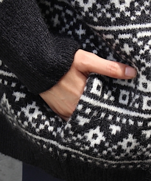 fridge（フリッジ）の「【BEDSIDEDRAMA】ノルディックブレーメンセーター（ニット/セーター・メンズ・ブラック・1）」の5枚目の写真