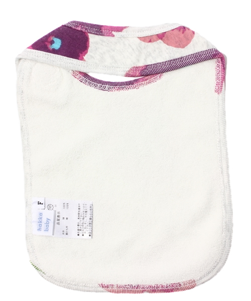 HAKKA BABY（ハッカベビー）の「[ベビー]『COTTON CANDY』シリーズ すみれプリントスタイ（スタイ/よだれかけ・キッズ・ピンク/パープル・FREE）」の3枚目の写真