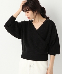 A part by | 【洗濯機で洗える】5GCAラメカシュクールPO 780418 (ニット/セーター)