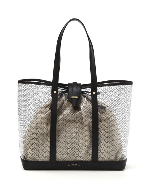 TOPKAPI（トプカピ）の「レザーコンビ・ビニールトートバッグ（トートバッグ・レディース・ブラック/キャメル・FREE）」の11枚目の写真