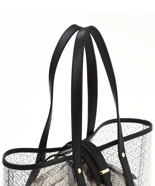 TOPKAPI（トプカピ）の「レザーコンビ・ビニールトートバッグ（トートバッグ・レディース・ブラック/キャメル・FREE）」の7枚目の写真