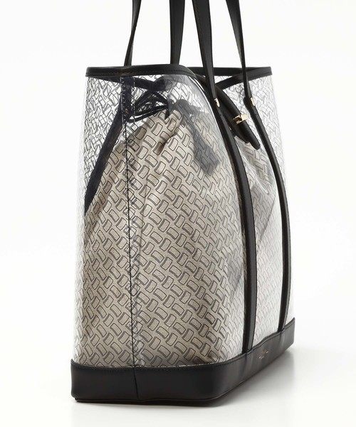 TOPKAPI（トプカピ）の「レザーコンビ・ビニールトートバッグ（トートバッグ・レディース・ブラック/キャメル・FREE）」の6枚目の写真