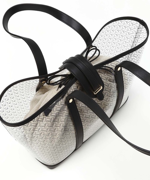 TOPKAPI（トプカピ）の「レザーコンビ・ビニールトートバッグ（トートバッグ・レディース・ブラック/キャメル・FREE）」の21枚目の写真