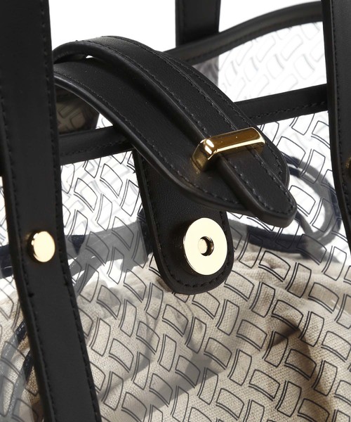 TOPKAPI（トプカピ）の「レザーコンビ・ビニールトートバッグ（トートバッグ・レディース・ブラック/キャメル・FREE）」の15枚目の写真