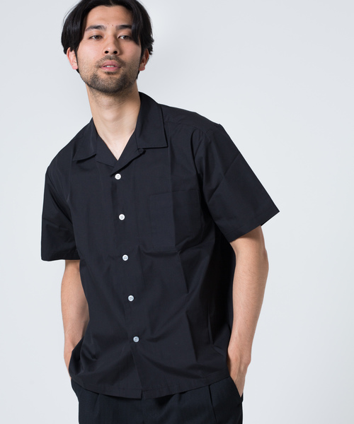 GGD SELECT(ジージーディー セレクト)の「PERMA-PREST / ブロードオープンカラーシャツ(シャツ/ブラウス・メンズ・ホワイト/ベージュ/ブラック/サックスブルー/ネイビー・M/L)」の3枚目の写真