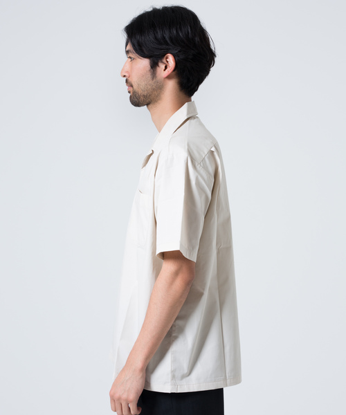 GGD SELECT(ジージーディー セレクト)の「PERMA-PREST / ブロードオープンカラーシャツ(シャツ/ブラウス・メンズ・ホワイト/ベージュ/ブラック/サックスブルー/ネイビー・M/L)」の7枚目の写真