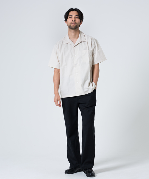 GGD SELECT(ジージーディー セレクト)の「PERMA-PREST / ブロードオープンカラーシャツ(シャツ/ブラウス・メンズ・ホワイト/ベージュ/ブラック/サックスブルー/ネイビー・M/L)」の14枚目の写真
