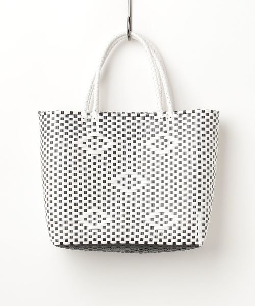 VENCEEXCHANGE（ヴァンスエクスチェンジ）の「メルカドバッグ（トートバッグ・レディース・ホワイト/ブラック・FREE）」の2枚目の写真