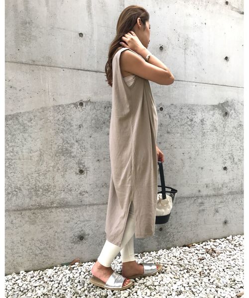 KOBE LETTUCE（コウベレタス）の「ストレッチコットンリブレギンス レディース レッグウェア ボトムス スパッツ（レギンス/スパッツ・レディース・アイボリー/グレー/ブラック/チャコールグレー/ベージュ/ブラウン・FREE）」の10枚目の写真