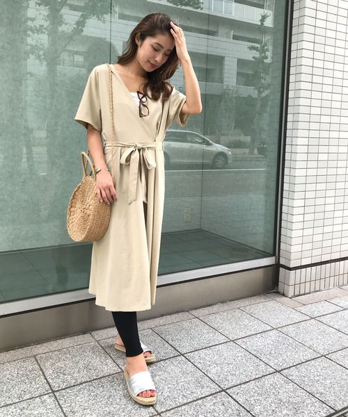 KOBE LETTUCE（コウベレタス）の「ストレッチコットンリブレギンス レディース レッグウェア ボトムス スパッツ（レギンス/スパッツ・レディース・アイボリー/グレー/ブラック/チャコールグレー/ベージュ/ブラウン・FREE）」の12枚目の写真