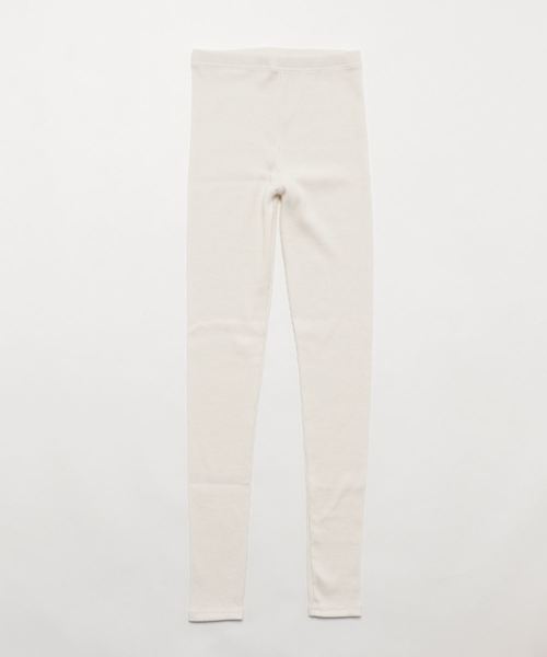 KOBE LETTUCE（コウベレタス）の「ストレッチコットンリブレギンス レディース レッグウェア ボトムス スパッツ（レギンス/スパッツ・レディース・アイボリー/グレー/ブラック/チャコールグレー/ベージュ/ブラウン・FREE）」の9枚目の写真