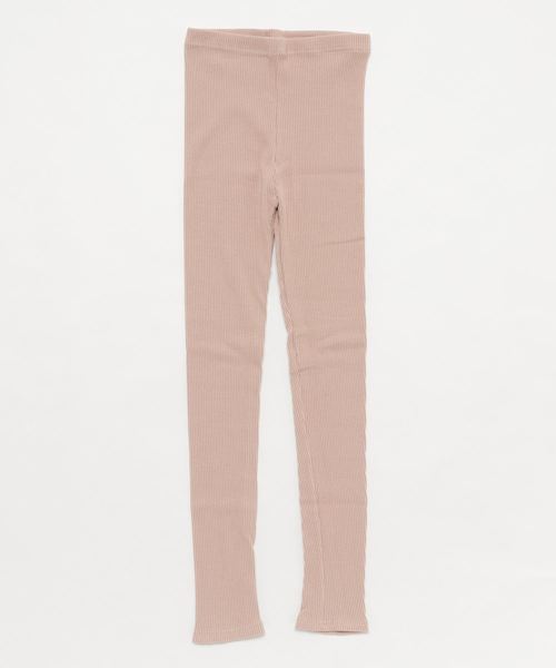 KOBE LETTUCE（コウベレタス）の「ストレッチコットンリブレギンス レディース レッグウェア ボトムス スパッツ（レギンス/スパッツ・レディース・アイボリー/グレー/ブラック/チャコールグレー/ベージュ/ブラウン・FREE）」の6枚目の写真