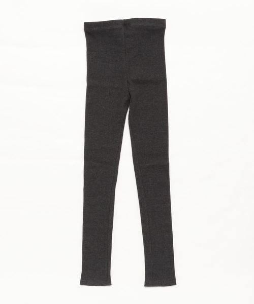 KOBE LETTUCE（コウベレタス）の「ストレッチコットンリブレギンス レディース レッグウェア ボトムス スパッツ（レギンス/スパッツ・レディース・アイボリー/グレー/ブラック/チャコールグレー/ベージュ/ブラウン・FREE）」の7枚目の写真