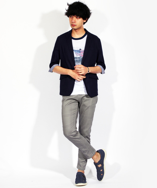 ８(eight)（エイト）の「グラディエーター サンダル デニム PUレザー（サンダル・メンズ・ブラック/ネイビー・26.5cm/28.0cm/25.0cm/25.5cm/26.0cm/27.0cm）」の4枚目の写真