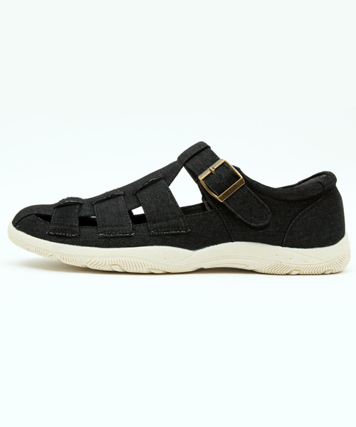 ８(eight)（エイト）の「グラディエーター サンダル デニム PUレザー（サンダル・メンズ・ブラック/ネイビー・26.5cm/28.0cm/25.0cm/25.5cm/26.0cm/27.0cm）」の6枚目の写真