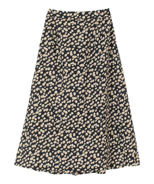 titivate（ティティベイト）の「ﾀﾞﾙﾒｼｱﾝ柄ﾌﾚｱｽｶｰﾄ（スカート・レディース・ベージュ/ブラック・S/L/M）」の5枚目の写真