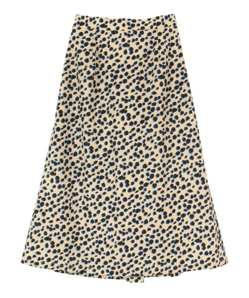 titivate（ティティベイト）の「ﾀﾞﾙﾒｼｱﾝ柄ﾌﾚｱｽｶｰﾄ（スカート・レディース・ベージュ/ブラック・S/L/M）」の6枚目の写真