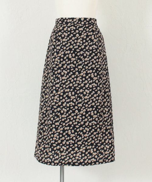 titivate（ティティベイト）の「ﾀﾞﾙﾒｼｱﾝ柄ﾌﾚｱｽｶｰﾄ（スカート・レディース・ベージュ/ブラック・S/L/M）」の9枚目の写真