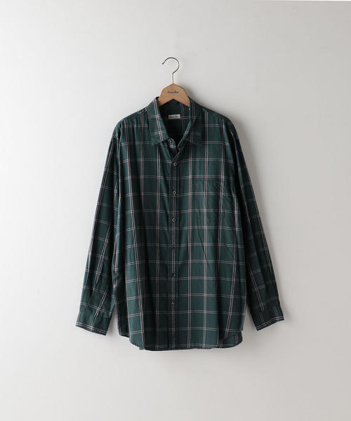 Steven Alan（スティーブンアラン）の「＜Steven Alan＞CHECK REGULAR COLLAR SHIRT-NERD/シャツ ◆（シャツ/ブラウス・メンズ・グレー/ダークグレー・LARGE/MEDIUM/SMALL/X-LARGE）」の5枚目の写真
