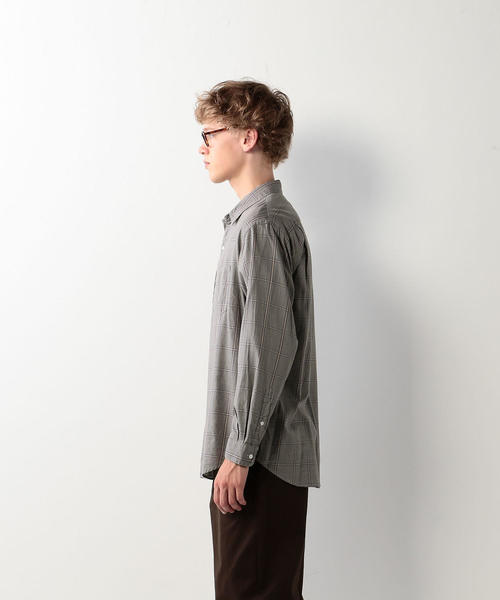Steven Alan（スティーブンアラン）の「＜Steven Alan＞CHECK REGULAR COLLAR SHIRT-NERD/シャツ ◆（シャツ/ブラウス・メンズ・グレー/ダークグレー・LARGE/MEDIUM/SMALL/X-LARGE）」の8枚目の写真