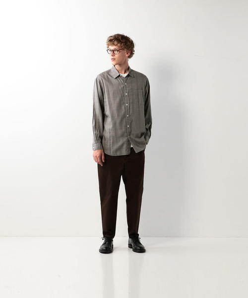 Steven Alan（スティーブンアラン）の「＜Steven Alan＞CHECK REGULAR COLLAR SHIRT-NERD/シャツ ◆（シャツ/ブラウス・メンズ・グレー/ダークグレー・LARGE/MEDIUM/SMALL/X-LARGE）」の9枚目の写真
