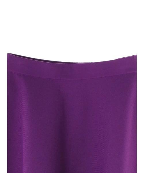 YECCA VECCA（イェッカヴェッカ）の「フレアニットスカート（スカート・レディース・ブラック/パープル/アイボリー/キャメル・FREE）」の10枚目の写真