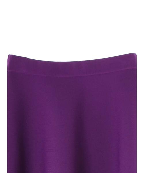 YECCA VECCA（イェッカヴェッカ）の「フレアニットスカート（スカート・レディース・ブラック/パープル/アイボリー/キャメル・FREE）」の7枚目の写真