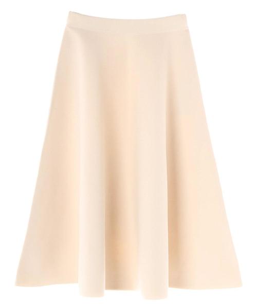 YECCA VECCA（イェッカヴェッカ）の「フレアニットスカート（スカート・レディース・ブラック/パープル/アイボリー/キャメル・FREE）」の5枚目の写真