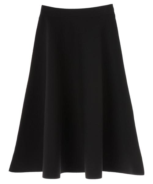 YECCA VECCA（イェッカヴェッカ）の「フレアニットスカート（スカート・レディース・ブラック/パープル/アイボリー/キャメル・FREE）」の6枚目の写真