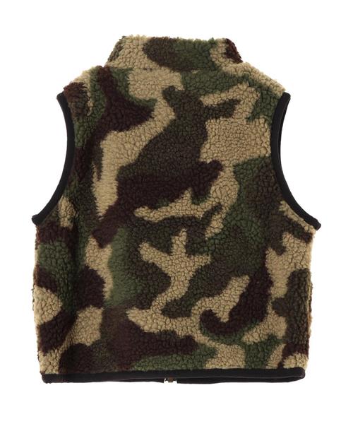 Green Parks（グリーンパークス）の「・Lee 迷彩ボアベスト（ベスト