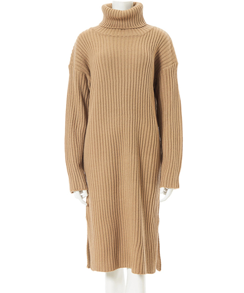 fifth（フィフス）の「タートルロングニットワンピース（ワンピース・レディース・ブラック/モカ・MEDIUM）」の6枚目の写真