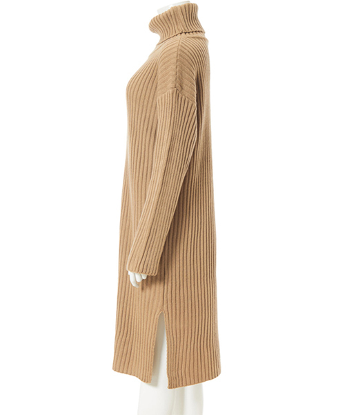 fifth（フィフス）の「タートルロングニットワンピース（ワンピース・レディース・ブラック/モカ・MEDIUM）」の5枚目の写真