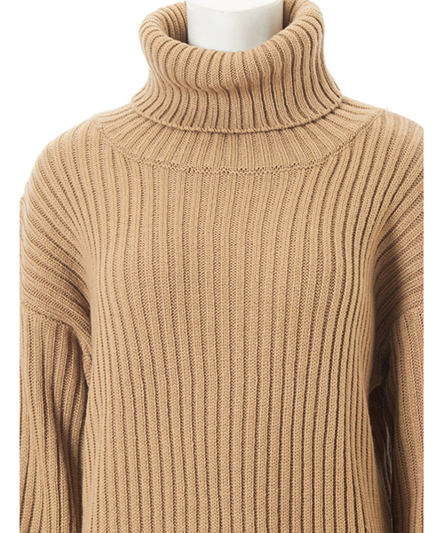 fifth（フィフス）の「タートルロングニットワンピース（ワンピース・レディース・ブラック/モカ・MEDIUM）」の9枚目の写真