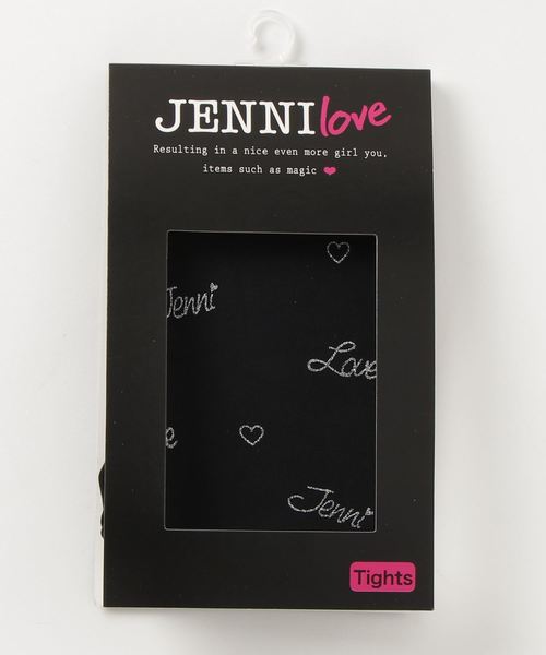 JENNI love(ジェニィラブ)の「80D総柄タイツ(タイツ/ストッキング・キッズ・ブラック/グレー・130cm/150cm)」の3枚目の写真