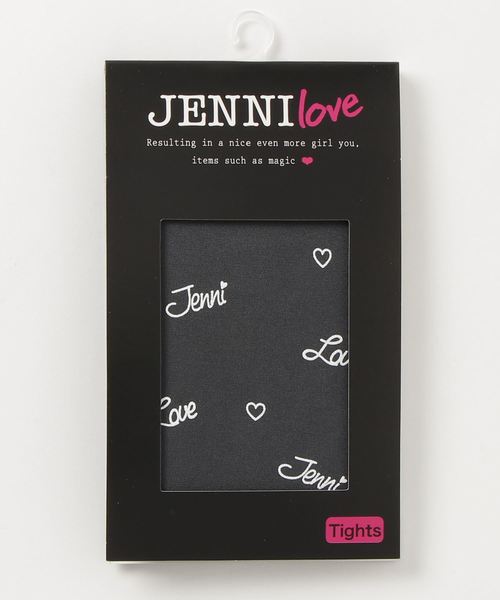 JENNI love(ジェニィラブ)の「80D総柄タイツ(タイツ/ストッキング・キッズ・ブラック/グレー・130cm/150cm)」の5枚目の写真